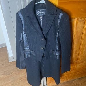 Black guess trench coat